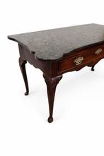 Bijzettafel - Mahonie - Antieke wandtafel, George II