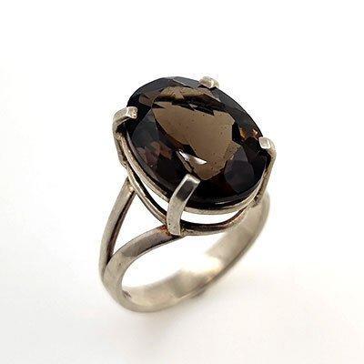 Zonder Minimumprijs - Eeuwigheidsring Zilver Quartz -, Handtassen en Accessoires, Antieke sieraden