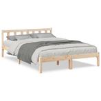 Stabiel Bedframe 140x220cm | Retour Deal | Enorme Korting, Huis en Inrichting, Bruin, Verzenden, Rustiek, Nieuw