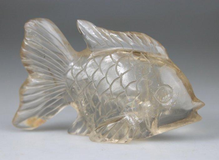 Beeldhouwwerk - Beeldje - Karper - Beeldhouwwerk - Agaat,, Antiek en Kunst, Antiek | Overige Antiek