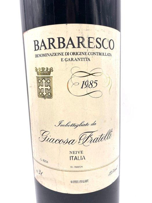 1985 Giacosa Fratelli - Barbaresco DOCG - 1 Dubbele, Verzamelen, Wijnen