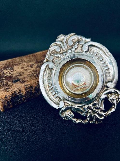 Reliekhouder - Glas, Textiel, Zilver - 1850-1900 - Saint, Antiek en Kunst, Kunst | Niet-Westerse kunst