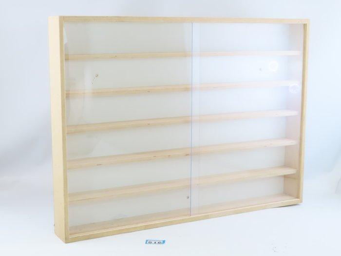 Heins - Vitrine - 80cm x 58cm x 9cm met 5 planken met in, Hobby en Vrije tijd, Modeltreinen | H0