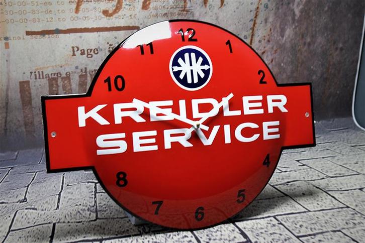 Emaille Klok Kreidler, Verzamelen, Merken en Reclamevoorwerpen, Verzenden