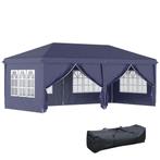 Prieel - Opvouwbaar - UV-bescherming &amp; zijwanden - Blauw, Tuin en Terras, Ophalen of Verzenden, Nieuw