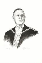 Rolf Rafflewski (1943) - Lot de 2 Lithographies, Portrait de