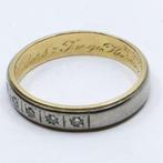 Ring - 18 karaat Geel goud - 0.07ct. tw. Diamant, Nieuw