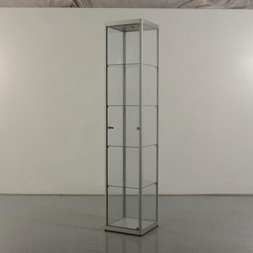 Vitrinekast Officenow - Glas - 201,50 x 40 x 40 cm, Huis en Inrichting, Kasten | Vitrinekasten, Ophalen of Verzenden, Gebruikt