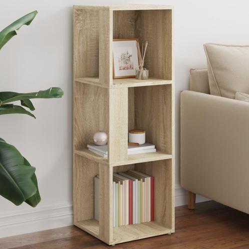 vidaXL Hoekkast 33x33x100 cm spaanplaat sonoma eikenkleurig, Huis en Inrichting, Kasten | Overige, Nieuw, Verzenden