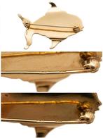 Broche - 14 karaat Geel goud Parel - Diamant