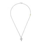 Recarlo - Collier avec pendentif - 18 carats Or blanc, Or, Bijoux, Sacs & Beauté