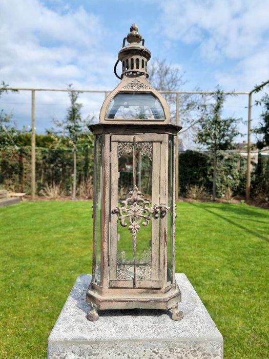 Lantaarn - Glas, metal, Antiek en Kunst, Kunst | Designobjecten