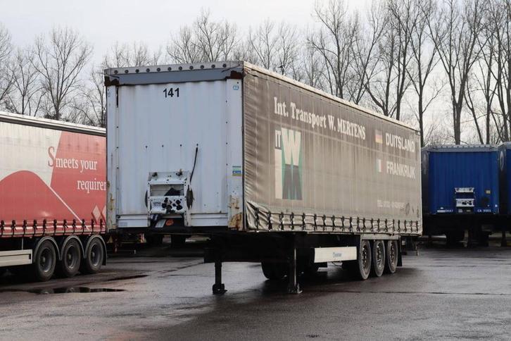 Veiling: Schuifzeiloplegger Krone SD 39000kg, Autos, Camions, Enlèvement