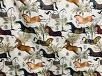 Exclusieve Oeko Tex-katoenstof met paardenmotief - elegantie, Antiek en Kunst