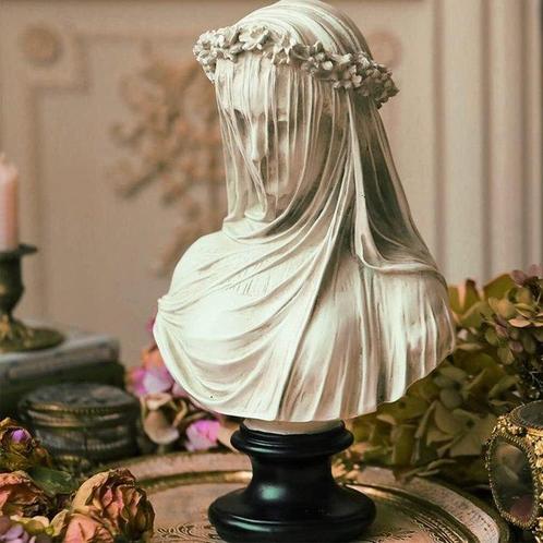 after Giovanni Strazza - sculptuur, La dama velata - 6 kg -, Antiek en Kunst, Antiek | Keramiek en Aardewerk