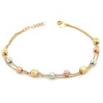 Handmade - Bracelet - 2.7 g - 18 carats Or blanc, Or jaune,, Handtassen en Accessoires, Antieke sieraden