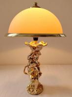 Signée LL - Lamp - Grote Putti-lamp (42 cm) - Brons -, Antiek en Kunst