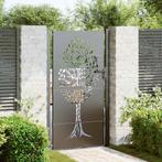vidaXL Tuinpoort, Tuindeur 105x75 cm Corten Staal, Tuin en Terras, Verzenden, Nieuw