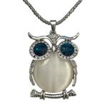 Fako Bijoux - Ketting - Uil - XL - Kattenoog - 39x58mm -, Handtassen en Accessoires, Kettingen, Verzenden, Nieuw