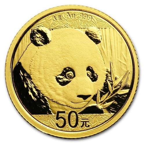 China. 2018 50 Yuan China 3g Gold Panda Coin, Postzegels en Munten, Edelmetalen en Baren