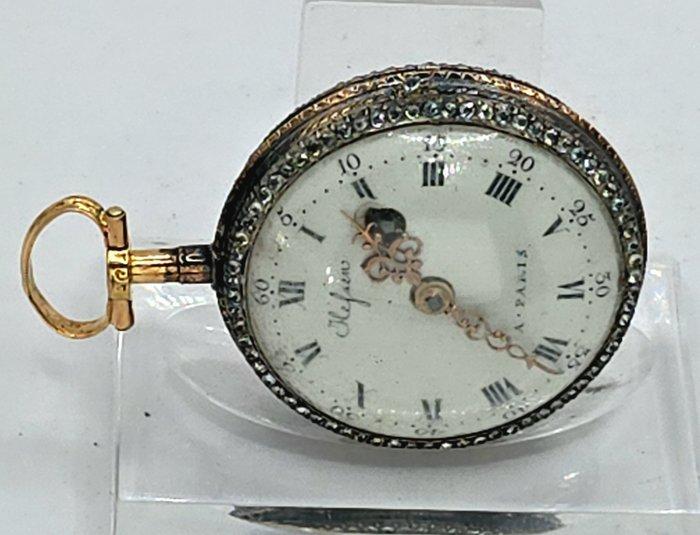 Hessen Paris - 18K Gold kleine Prunkspindeluhr - Adelshaus -, Handtassen en Accessoires, Horloges | Heren