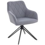 Retro-stoel - Stijlvol - Comfortabel - Grijs, Ophalen of Verzenden, Nieuw