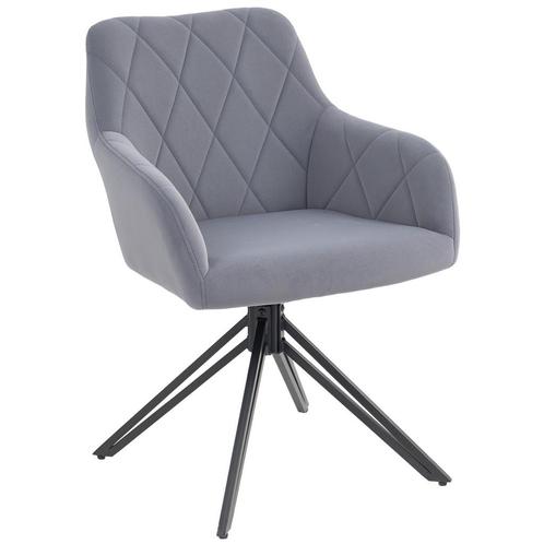 Retro-stoel - Stijlvol - Comfortabel - Grijs, Huis en Inrichting, Bureaus, Nieuw, Ophalen of Verzenden