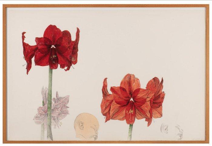 Erik Andriesse (1957-1993) - Dennis met amaryllis, Antiek en Kunst, Antiek | Overige Antiek