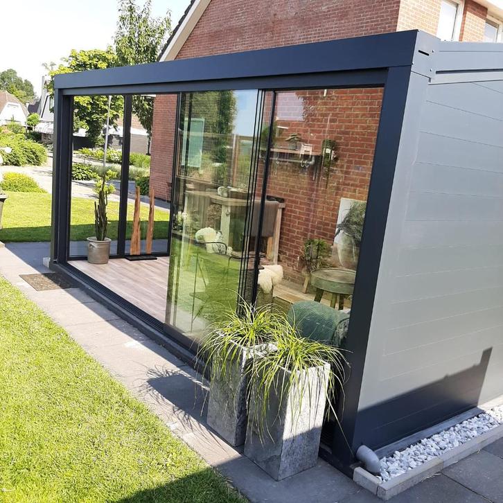 Goedkoopste Schuifraam / overkapping / Serre, Tuin en Terras, Overkappingen, Nieuw, Veranda, Ophalen of Verzenden