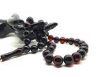 Chapelet Tesbih, perles dambre baltique de cerise, 42,7 g -