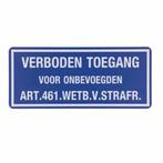 Aanduidingsbord verboden toegang, Zakelijke goederen, Kantoor en Winkelinrichting | Beveiliging