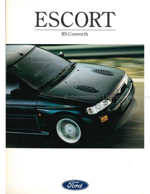 1992 FORD ESCORT RS COSWORTH BROCHURE DUITS, Boeken, Auto's | Folders en Tijdschriften