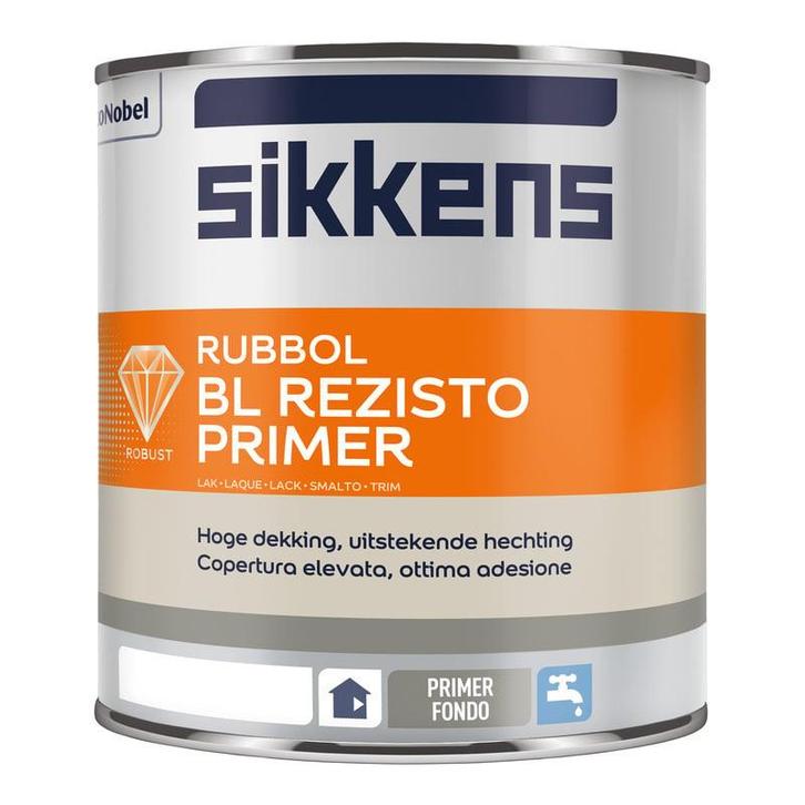 Sikkens Rubbol BL Rezisto Primer Wit 1L, Doe-het-zelf en Bouw, Verf, Beits en Lak, Wit, Nieuw, Verzenden