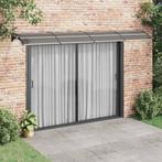 vidaXL Deurluifel 400x100 cm polycarbonaat zwart, Verzenden, Nieuw