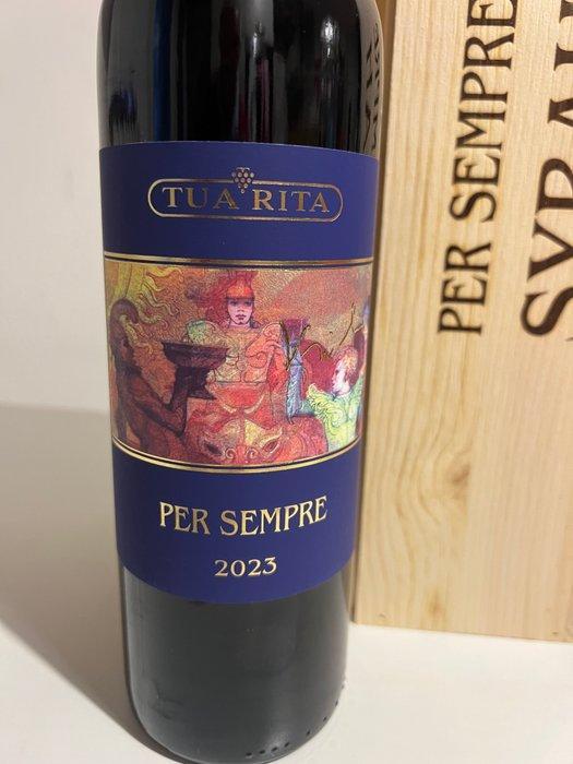 2023 Tua Rita, Per Sempre - Toscane IGT - 1 Fles (0,75, Verzamelen, Wijnen