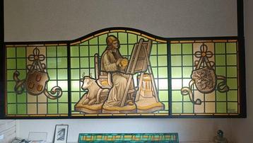 Geïnspireerd door de antieke stijl Glas-in-loodraam (3) -