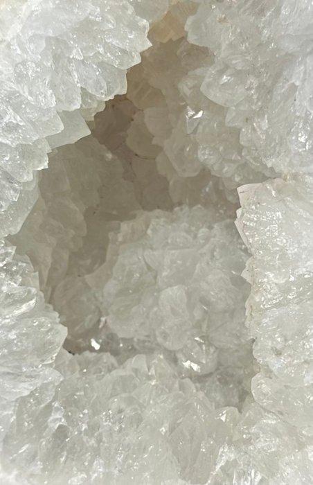 Kwarts Geode - Hoogte: 15 cm - Breedte: 13 cm- 2.7 kg - (1), Verzamelen, Mineralen en Fossielen