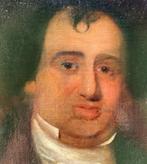 Italian school (XIX) - Portrait of a gentleman with a book