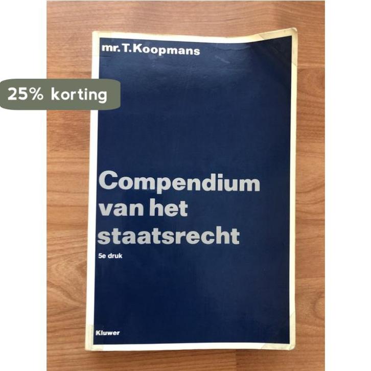 Compendium van het staatsrecht 9789026817212 Koopmans, Livres, Science, Envoi