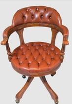 Bureaustoel - Hout, Leder