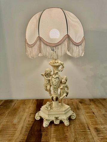 Lampe de table - Plâtre, Résine - Lampe style baroque