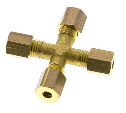 4mm Messing Kruissok Knelfitting DIN EN 1254-2, Doe-het-zelf en Bouw, Overige Doe-Het-Zelf en Bouw, Verzenden