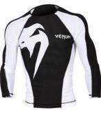 Venum Giant Rash Guard L/S Zwart Wit, Verzenden, Zwart, Vechtsport, Venum