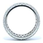 Ring Platina - 4.65ct. tw. Diamant (Natuurlijk) - VVS-Pavé, Handtassen en Accessoires, Ringen, Nieuw
