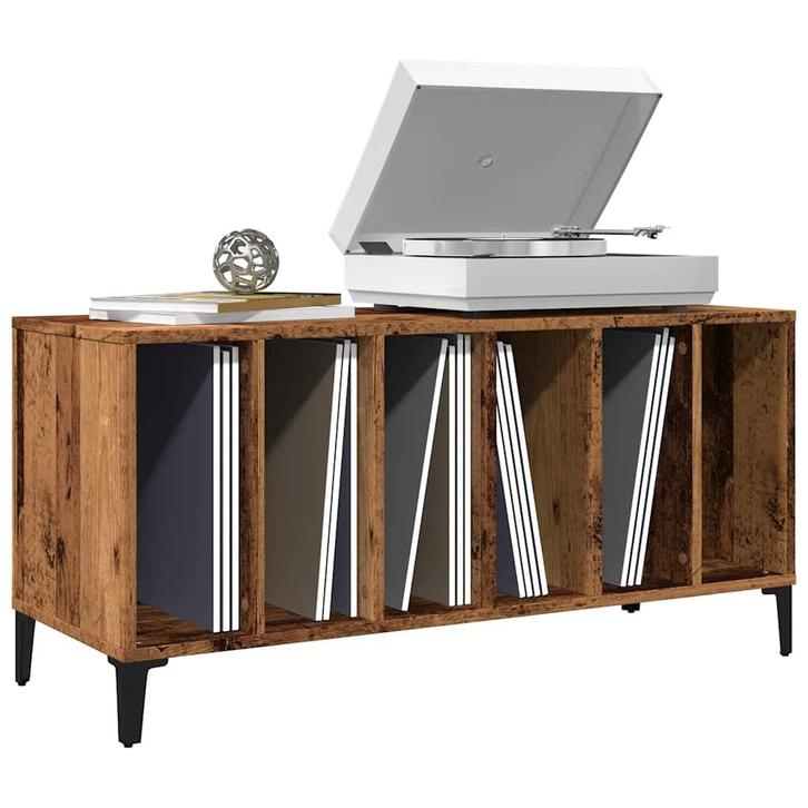 vidaXL Platenkast 100x38x48 cm bewerkt hout oud houtkleurig, Maison & Meubles, Armoires | Autre, Envoi