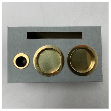 Bieden: Wurth gold | brass door lock kit -, Ophalen of Verzenden