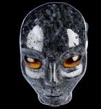 632 g 8,90 x 8,80 cm Larvikite femelle Alien KopfObjekt