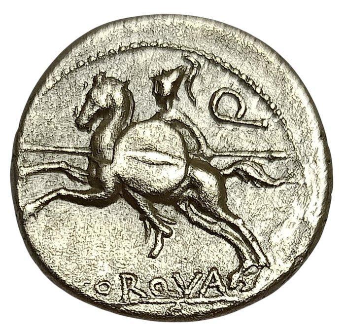Romeinse Republiek. L. Manlius Torquatus, 113-112 BC., Postzegels en Munten, Munten | Europa | Niet-Euromunten