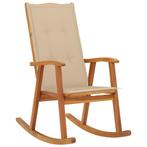 vidaXL Schommelstoel met kussens massief acaciahout, Tuin en Terras, Tuinstoelen, Verzenden, Nieuw
