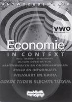 Economie in context VWO bovenbouw Antwoordenboek 1, Boeken, Gelezen, Ton Bielderman, Wens Rupert, Verzenden